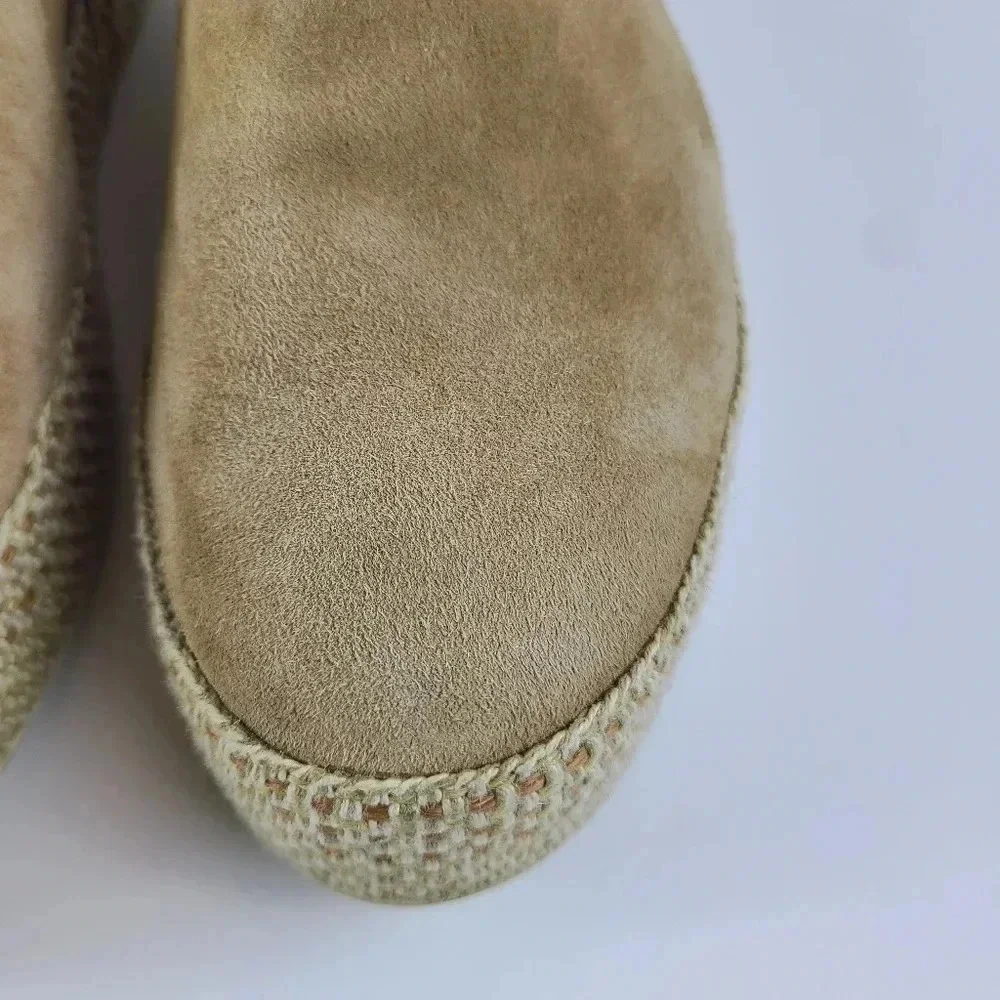 Vince Tan suede Saxon espadrilles Size 8 Comfort Casual Girls Day Adveture